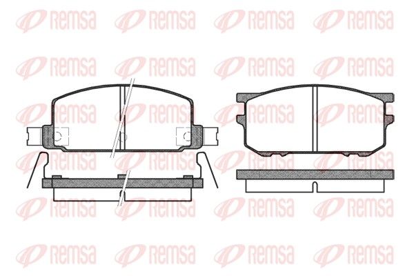 REMSA 0109.12 Brake Pad Set, disc brake