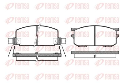 Brake Pad Set, disc brake REMSA 0109.12