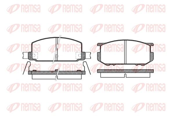 REMSA 0109.22 Brake Pad Set, disc brake