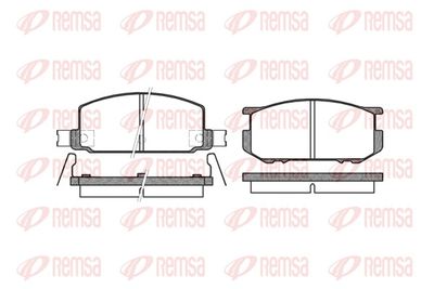 Brake Pad Set, disc brake REMSA 0109.22