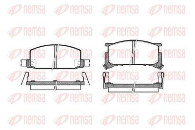 Brake Pad Set, disc brake REMSA 0109.34