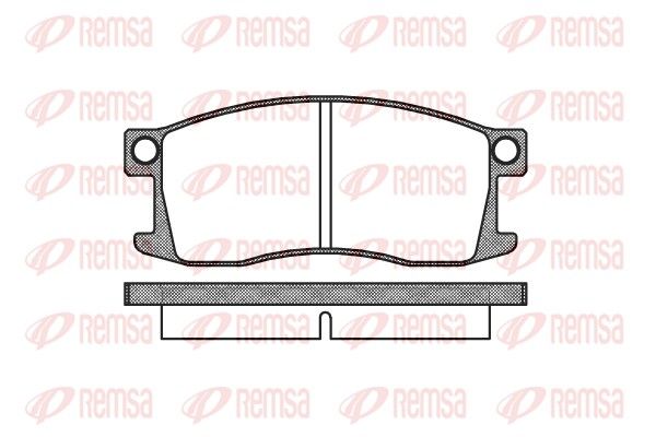 REMSA 0110.00 Brake Pad Set, disc brake