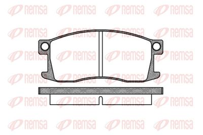 Brake Pad Set, disc brake REMSA 0110.00