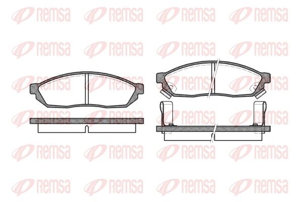 REMSA 0111.02 Brake Pad Set, disc brake