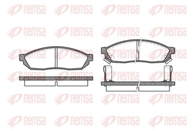 Brake Pad Set, disc brake REMSA 0111.02