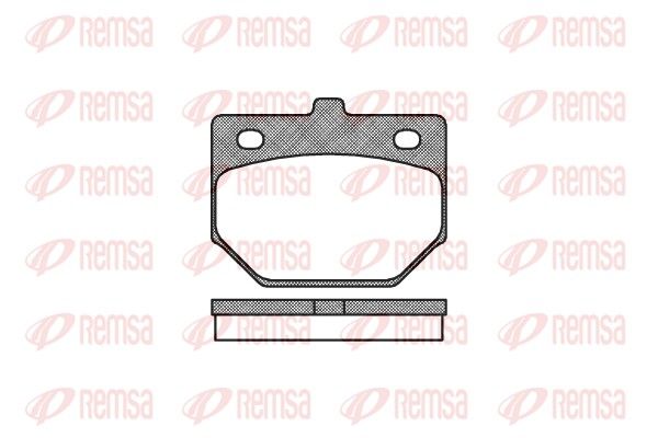 REMSA 0112.00 Brake Pad Set, disc brake