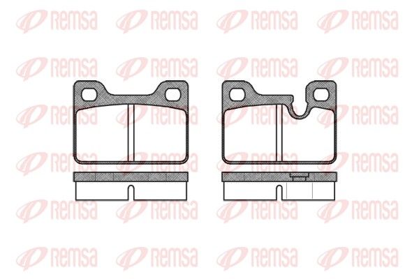 REMSA 0113.00 Brake Pad Set, disc brake