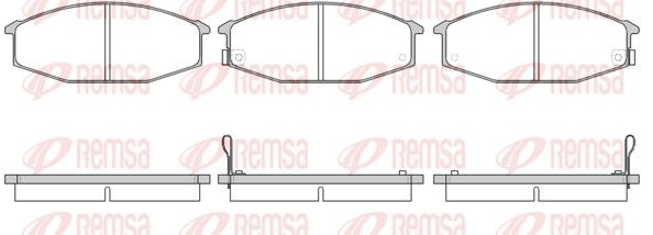 REMSA 0115.02 Brake Pad Set, disc brake