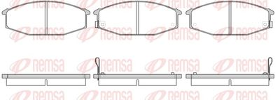 Brake Pad Set, disc brake REMSA 0115.02