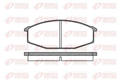 Brake Pad Set, disc brake REMSA 0115.20