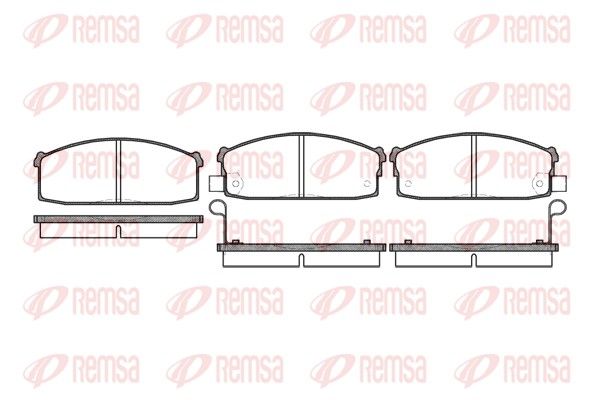 REMSA 0117.02 Brake Pad Set, disc brake