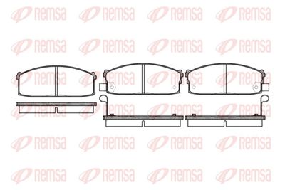 Brake Pad Set, disc brake REMSA 0117.02