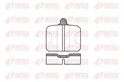 Brake Pad Set, disc brake REMSA 0118.00