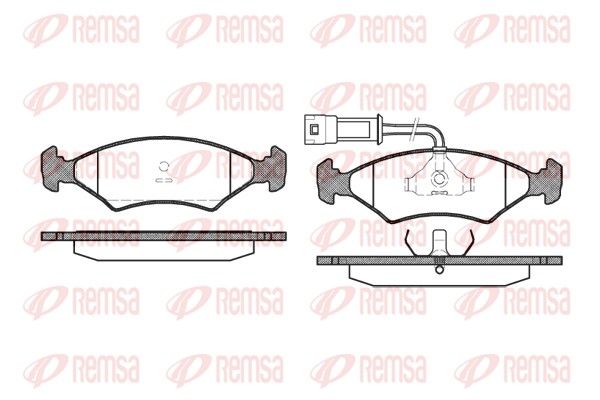 REMSA 0119.22 Brake Pad Set, disc brake