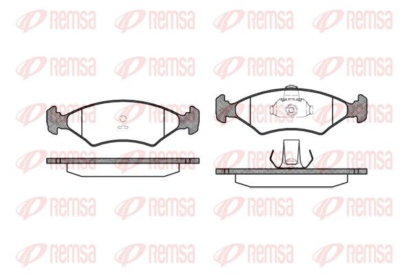 REMSA 0119.10 Brake Pad Set, disc brake