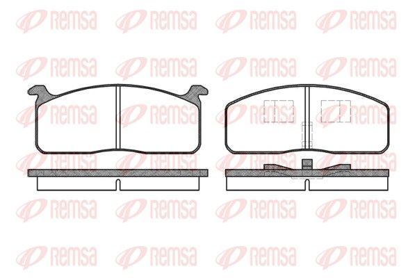 REMSA 0120.00 Brake Pad Set, disc brake