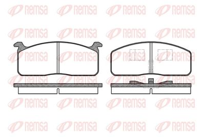 Brake Pad Set, disc brake REMSA 0120.00
