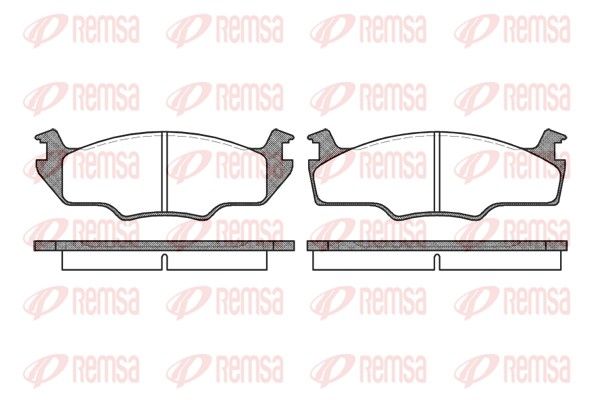 REMSA 0121.00 Brake Pad Set, disc brake
