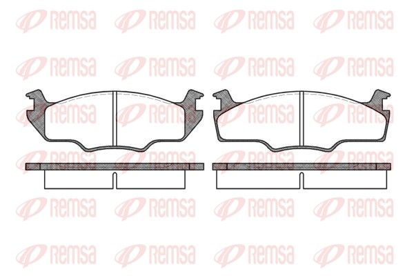 REMSA 0121.10 Brake Pad Set, disc brake