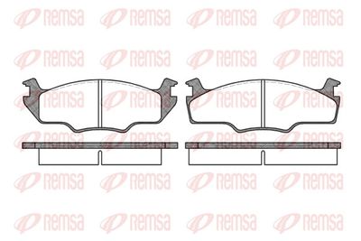 Brake Pad Set, disc brake REMSA 0121.10