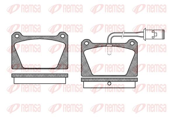 REMSA 0122.02 Brake Pad Set, disc brake