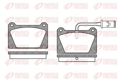Brake Pad Set, disc brake REMSA 0122.02