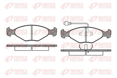 Brake Pad Set, disc brake REMSA 0124.02