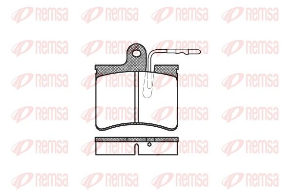 REMSA 0125.04 Brake Pad Set, disc brake