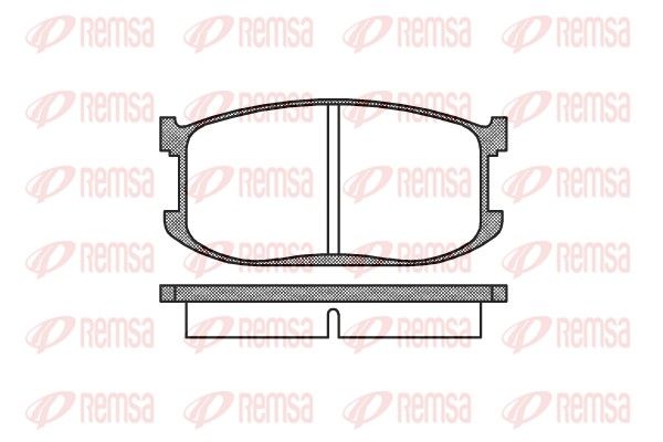 REMSA 0126.00 Brake Pad Set, disc brake