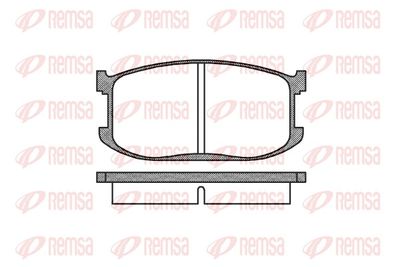 Brake Pad Set, disc brake REMSA 0126.00
