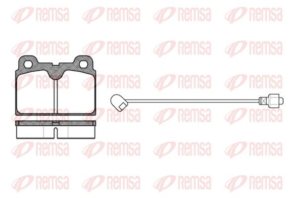 REMSA 0127.02 Brake Pad Set, disc brake