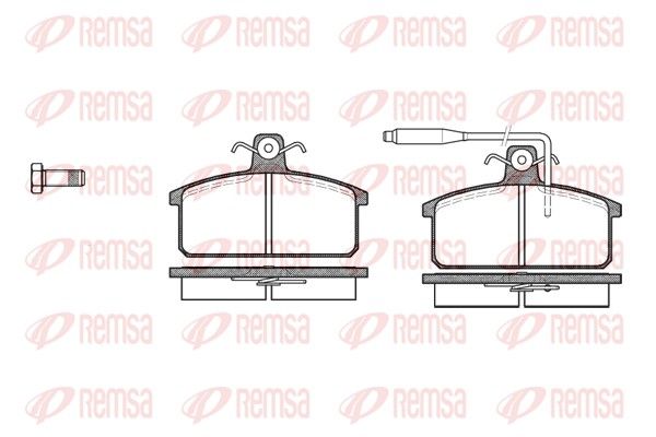 REMSA 0128.02 Brake Pad Set, disc brake