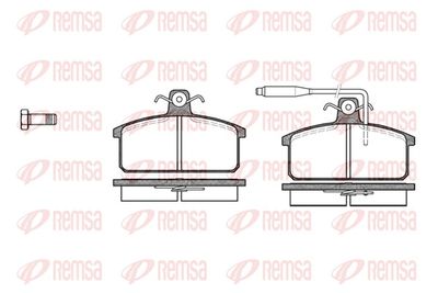 Brake Pad Set, disc brake REMSA 0128.02
