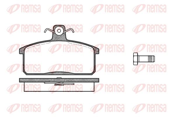 REMSA 0128.40 Brake Pad Set, disc brake