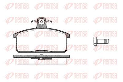 Brake Pad Set, disc brake REMSA 0128.40