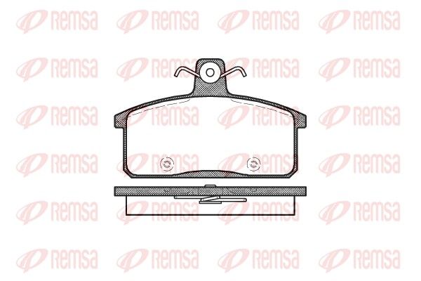 REMSA 0128.50 Brake Pad Set, disc brake