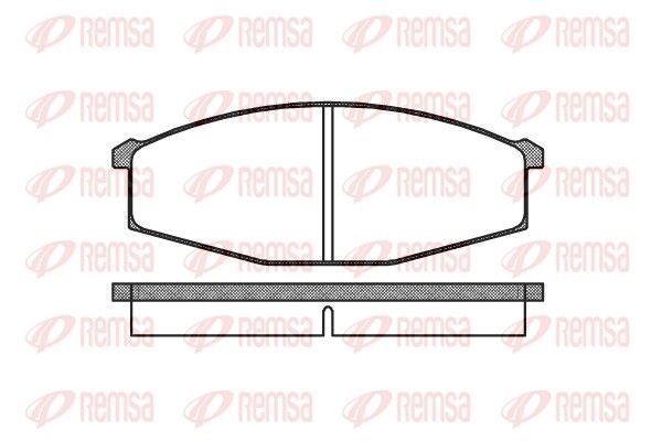 REMSA 0129.00 Brake Pad Set, disc brake