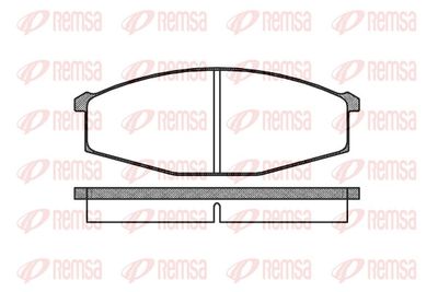 Brake Pad Set, disc brake REMSA 0129.00