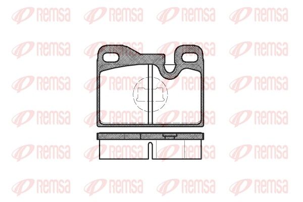 REMSA 0130.00 Brake Pad Set, disc brake