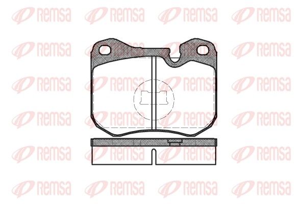 REMSA 0131.00 Brake Pad Set, disc brake