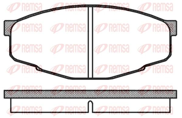 REMSA 0133.10 Brake Pad Set, disc brake