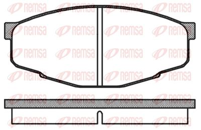 Brake Pad Set, disc brake REMSA 0133.10