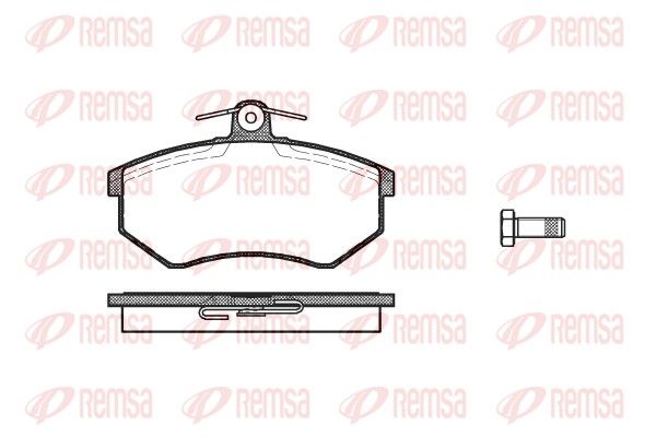 REMSA 0134.10 Brake Pad Set, disc brake