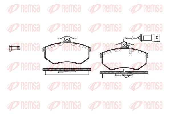 REMSA 0134.12 Brake Pad Set, disc brake