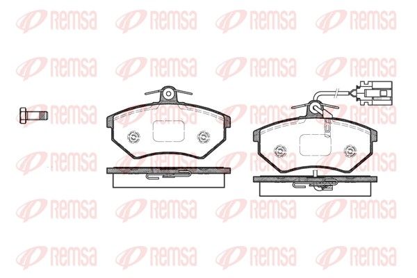 REMSA 0134.62 Brake Pad Set, disc brake
