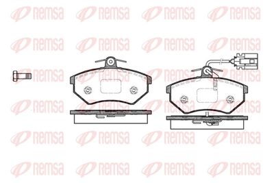 Brake Pad Set, disc brake REMSA 0134.62