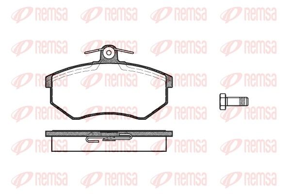 REMSA 0134.00 Brake Pad Set, disc brake