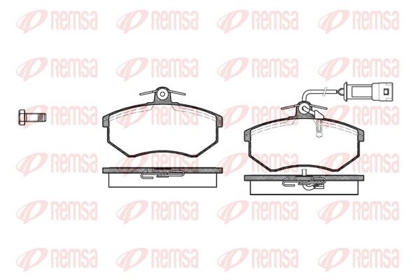REMSA 0134.02 Brake Pad Set, disc brake