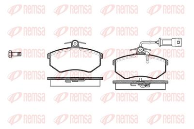 Brake Pad Set, disc brake REMSA 0134.02