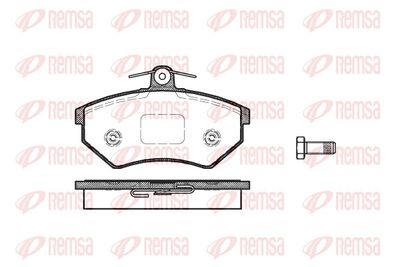 Brake Pad Set, disc brake REMSA 0134.40